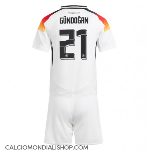 Maglie da calcio Germania Ilkay Gundogan #21 Prima Maglia Bambino Europei 2024 Manica Corta (+ Pantaloni corti)